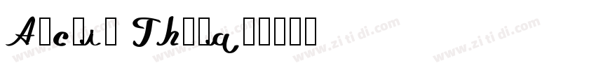 Alcxis Thomas字体转换